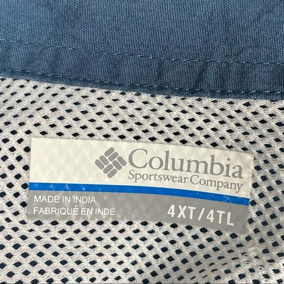Columbia PFG Fishing Button Front Shirt - Men’s 4XT - Picture 9 of 9
